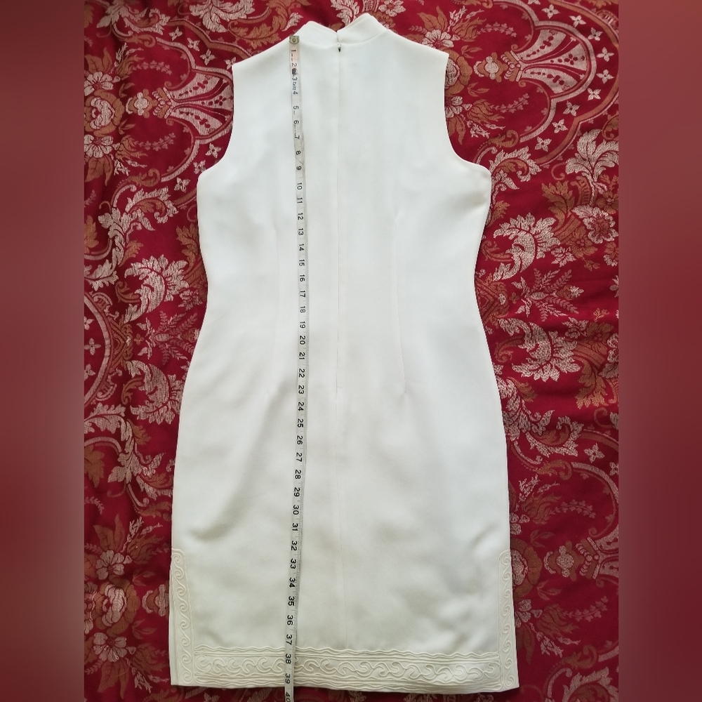 Patrick Collection Shift Passenenterie Emb. Dress… - image 4